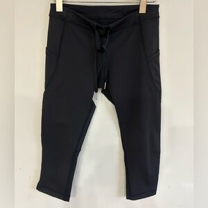 Lululemon Black leggings with laces , Size 6